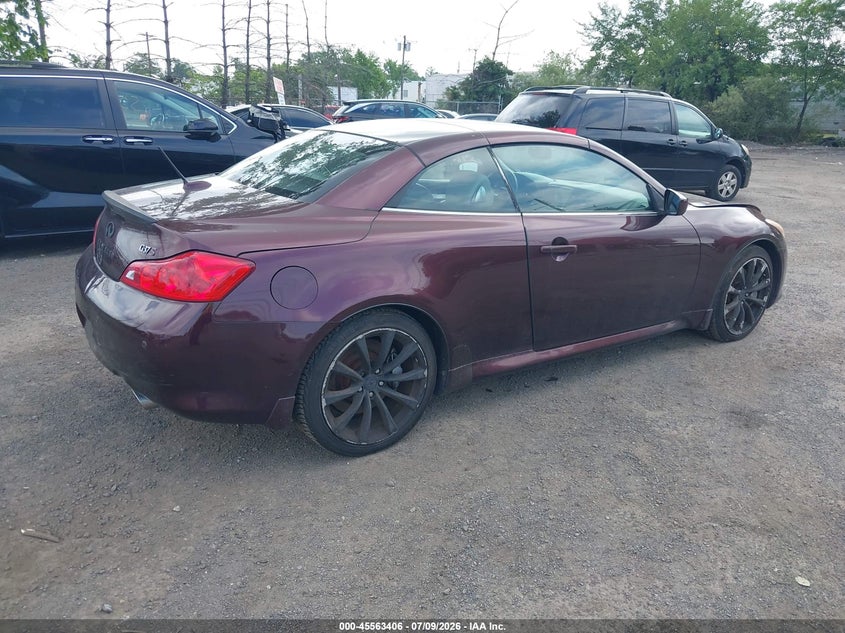 2010 Infiniti G37 VIN JN1CV6FEXAM352942 IAAI salvage auction — NORMAL WEAR, Clear (New Jersey), sold $1,500 on 2026-07-13 (photo 4)