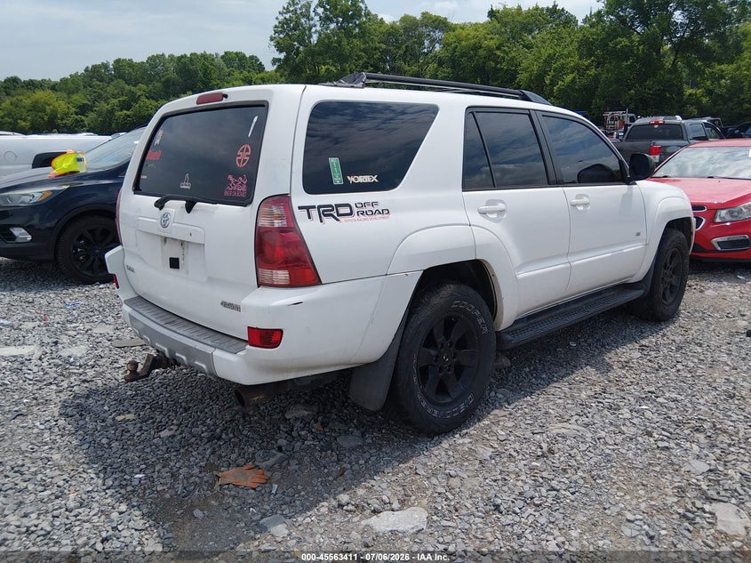 2003 Toyota 4runner VIN JTEZU14R038007221 IAAI salvage auction — NORMAL WEAR, Clear (Tennessee), sold $1,000 on 2026-07-30 (photo 4)