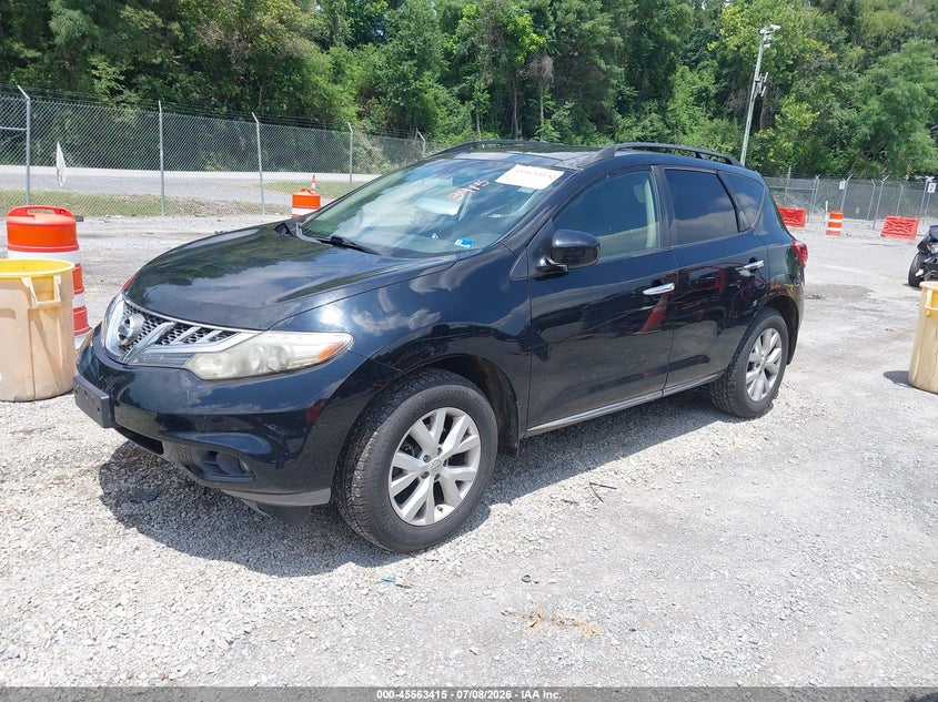 2012 Nissan Murano VIN JN8AZ1MW1CW218632 IAAI salvage auction — FRONT END, Clear (Virginia), sold $675 on 2026-08-02 (photo 2)