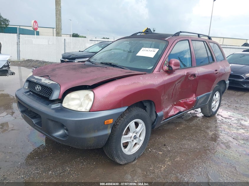 2003 Hyundai Santa fe VIN KM8SB12B93U451847 IAAI salvage auction — LEFT SIDE, Rebuildable (Florida), sold $275 on 2026-07-28 (photo 2)