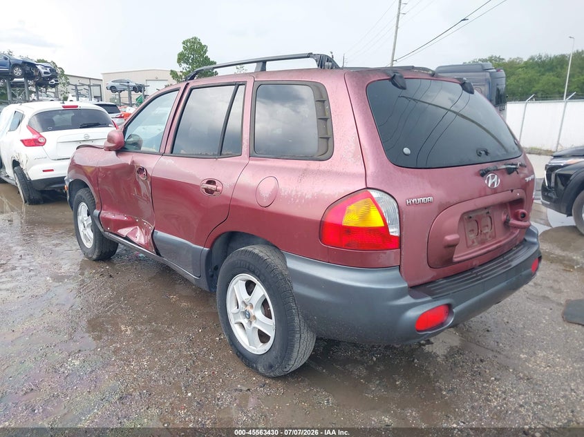 2003 Hyundai Santa fe VIN KM8SB12B93U451847 IAAI salvage auction — LEFT SIDE, Rebuildable (Florida), sold $275 on 2026-07-28 (photo 3)