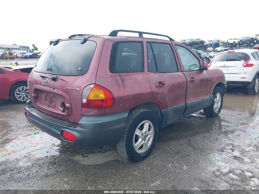 2003 Hyundai Santa fe VIN KM8SB12B93U451847 IAAI salvage auction — LEFT SIDE, Rebuildable (Florida), sold $275 on 2026-07-28 (photo 4)