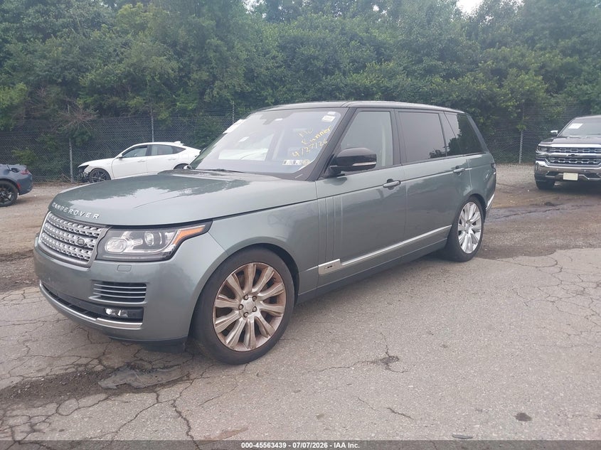 2016 Land rover RANGE ROVER VIN SALGS3EF4GA251415 IAAI salvage auction — UNKNOWN, Salvage Title, sold $2,800 on 2026-07-11 (photo 2)