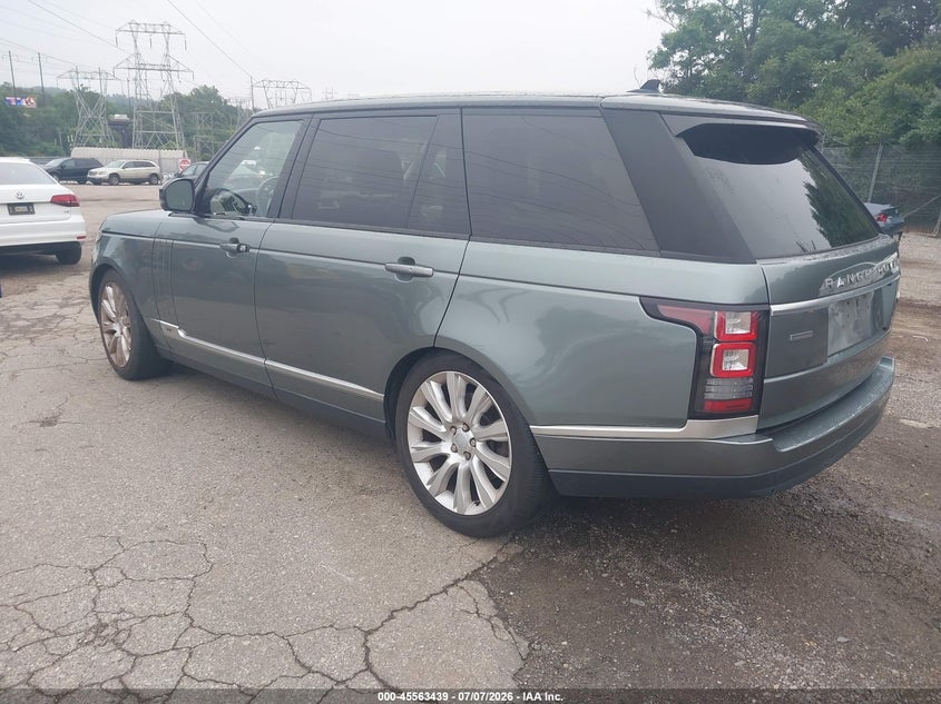 2016 Land rover RANGE ROVER VIN SALGS3EF4GA251415 IAAI salvage auction — UNKNOWN, Salvage Title, sold $2,800 on 2026-07-11 (photo 3)