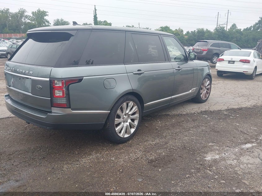 2016 Land rover RANGE ROVER VIN SALGS3EF4GA251415 IAAI salvage auction — UNKNOWN, Salvage Title, sold $2,800 on 2026-07-11 (photo 4)