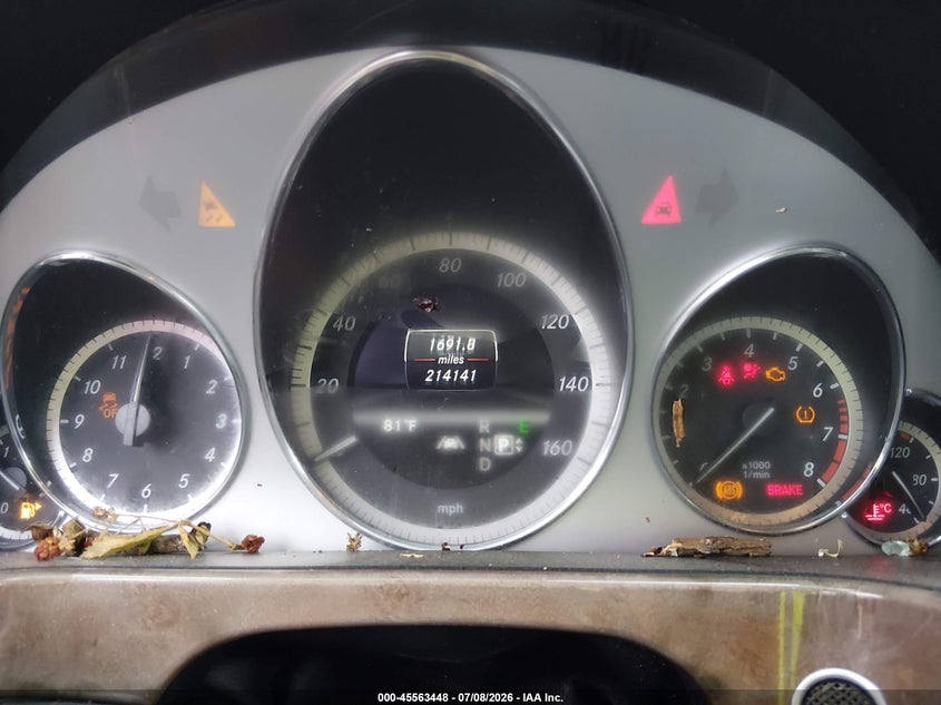 2013 Mercedes-benz E-klasse VIN WDDHF5KB0DA747133 IAAI salvage auction — FRONT END, Salvage (Tennessee), sold $150 on 2026-08-05 (photo 7)