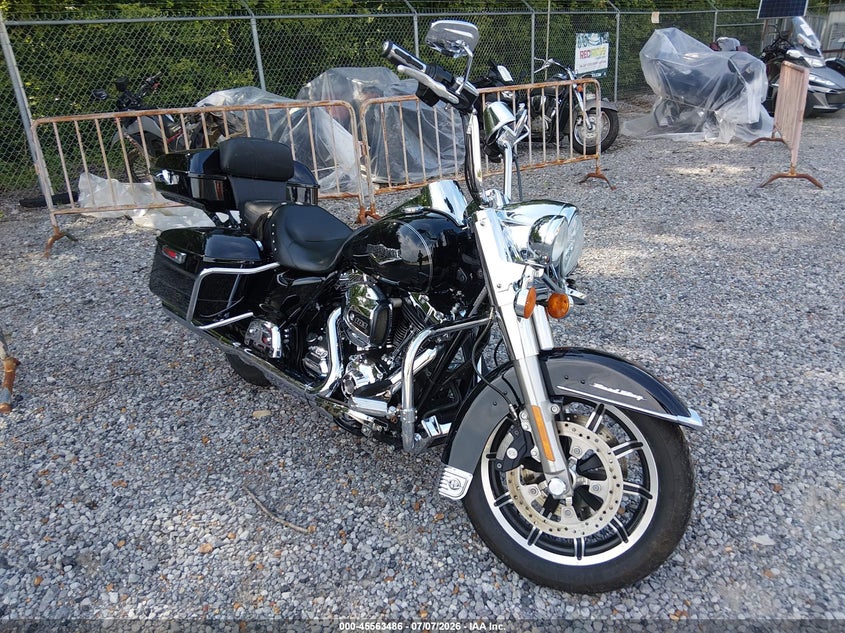 2014 Harley-davidson Road king VIN 1HD1FBM10EB609259 IAAI salvage auction — LEFT SIDE, Salvage Title, sold $2,350 on 2026-09-19 (photo 1)