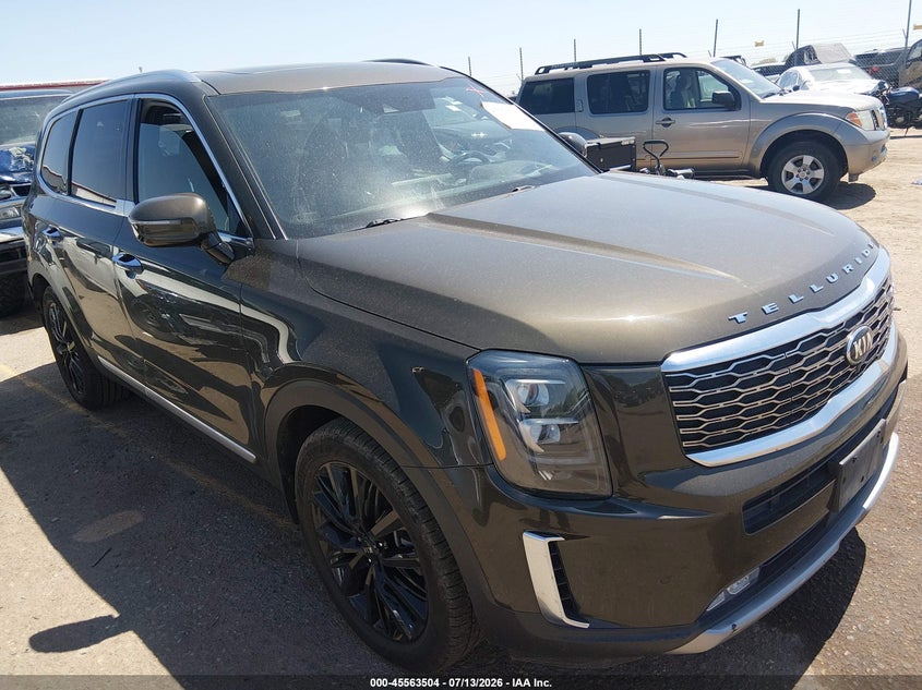 2020 Kia Telluride VIN 5XYP5DHC0LG075382 IAAI salvage auction — HAIL, Clear (Colorado), sold $9,500 on 2026-08-02 (photo 1)