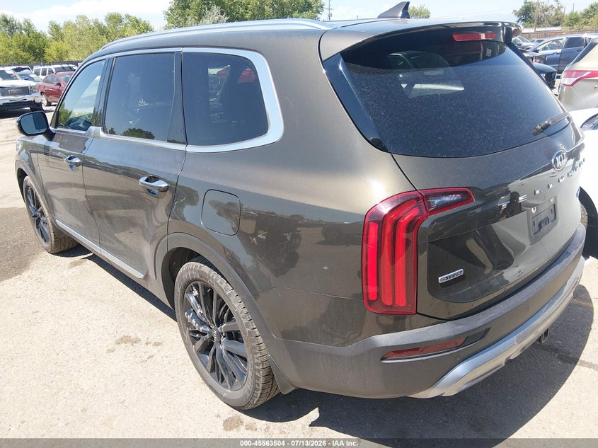 2020 Kia Telluride VIN 5XYP5DHC0LG075382 IAAI salvage auction — HAIL, Clear (Colorado), sold $9,500 on 2026-08-02 (photo 3)
