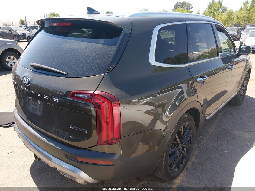 2020 Kia Telluride VIN 5XYP5DHC0LG075382 IAAI salvage auction — HAIL, Clear (Colorado), sold $9,500 on 2026-08-02 (photo 4)