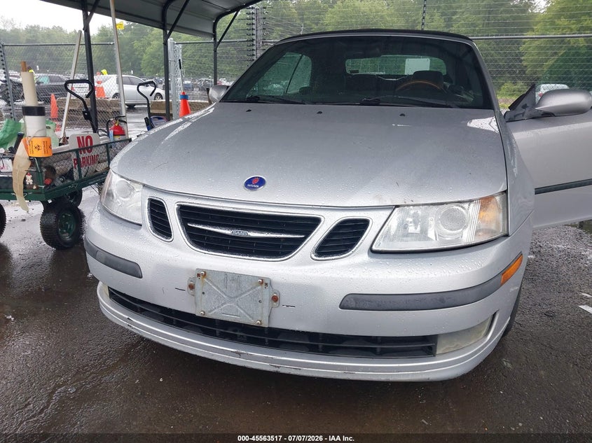 2005 Saab 9-3 VIN YS3FD75YX56014703 IAAI salvage auction — NORMAL WEAR, Clear (Connecticut), sold $450 on 2026-07-09 (photo 6)