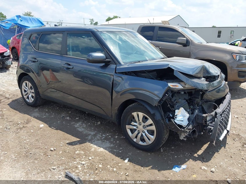 2020 Kia Soul VIN KNDJ23AU5L7113455 IAAI salvage auction — FRONT END, Salvage Title, sold $1,200 on 2026-08-02 (photo 1)