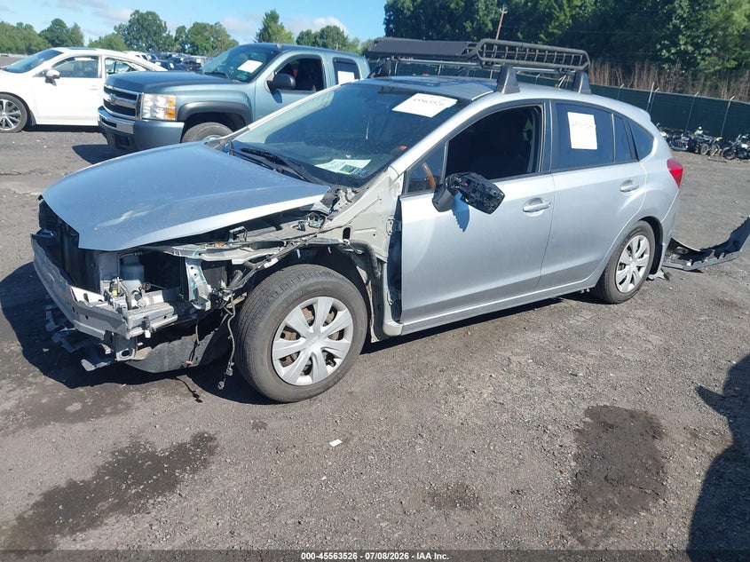 2015 Subaru Impreza VIN JF1GPAA66FH206605 IAAI salvage auction — FRONT END, Salvage (Pennsylvania), sold $700 on 2026-07-18 (photo 2)
