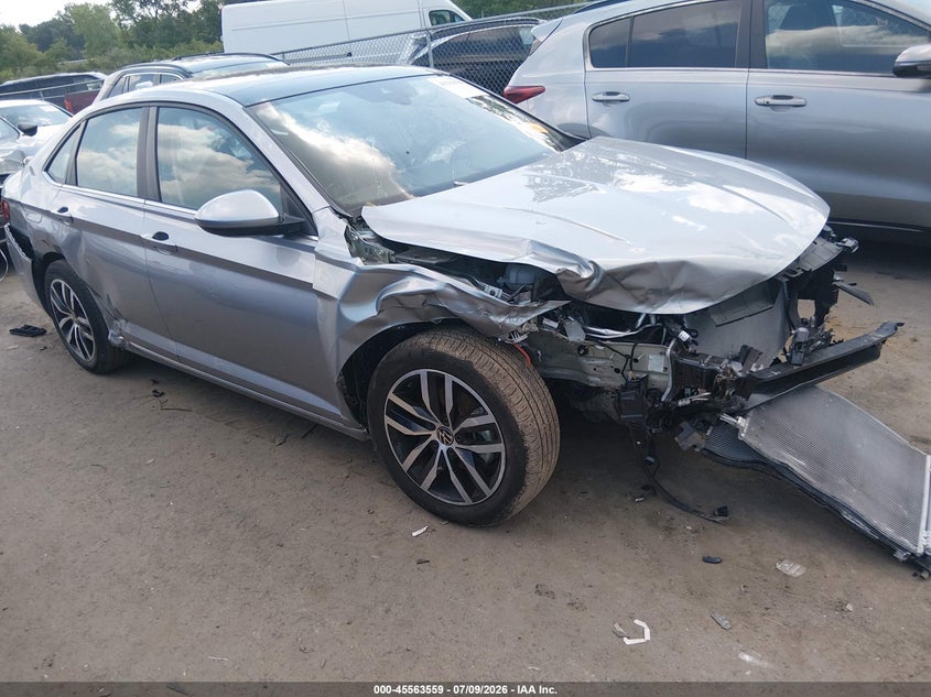 2025 Volkswagen Jetta VIN 3VW7X7BU5SM031499 IAAI salvage auction — FRONT END, Salvage (Ohio), sold $3,450 on 2026-08-19 (photo 1)