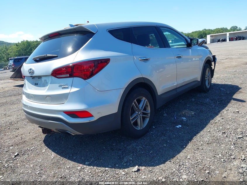 2017 Hyundai Santa fe VIN 5XYZTDLB9HG396745 IAAI salvage auction — FRONT END, Salvage (Idaho), sold $575 on 2026-07-23 (photo 4)