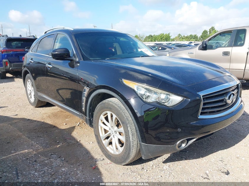 2012 Infiniti Fx35 VIN JN8AS1MW9CM153996 IAAI salvage auction — NORMAL WEAR, Original (Texas), sold $2,525 on 2026-07-09 (photo 1)