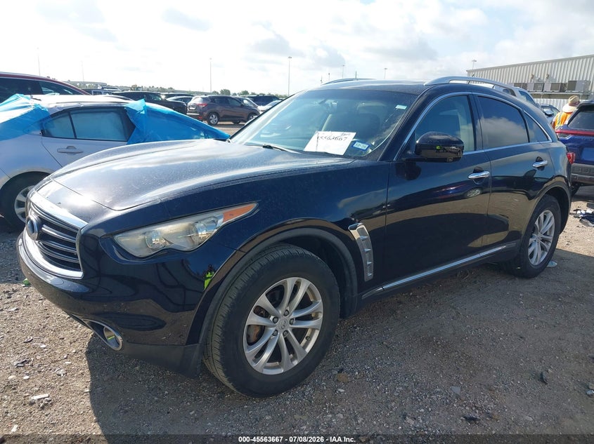 2012 Infiniti Fx35 VIN JN8AS1MW9CM153996 IAAI salvage auction — NORMAL WEAR, Original (Texas), sold $2,525 on 2026-07-09 (photo 2)