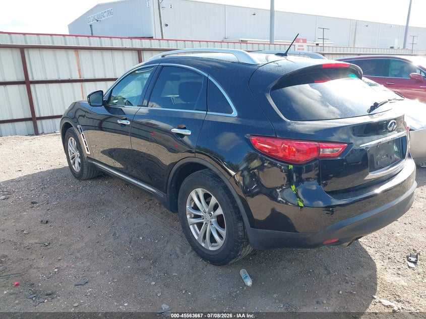 2012 Infiniti Fx35 VIN JN8AS1MW9CM153996 IAAI salvage auction — NORMAL WEAR, Original (Texas), sold $2,525 on 2026-07-09 (photo 3)