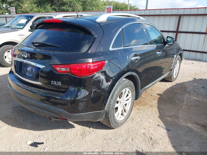 2012 Infiniti Fx35 VIN JN8AS1MW9CM153996 IAAI salvage auction — NORMAL WEAR, Original (Texas), sold $2,525 on 2026-07-09 (photo 4)