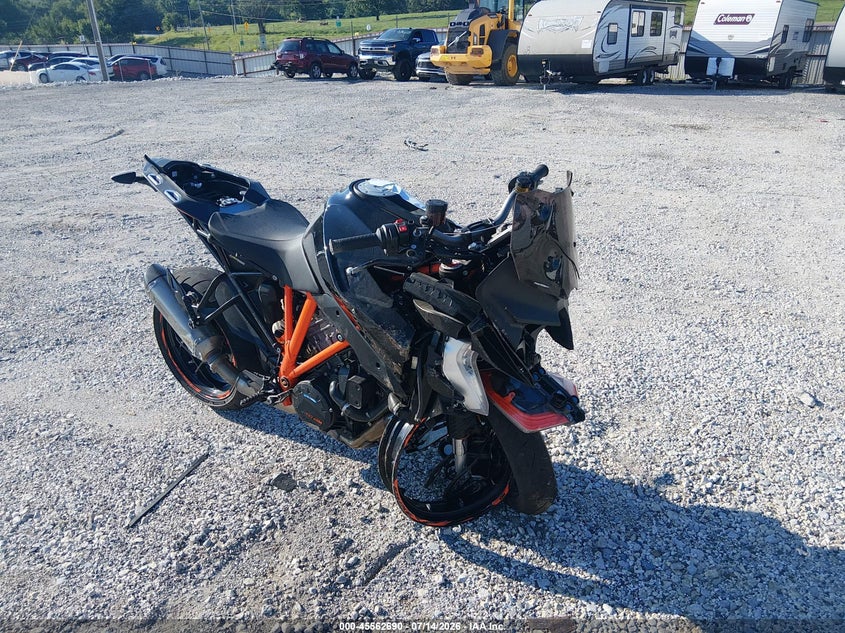 2020 Ktm VIN VBKV69409LM923835 IAAI salvage auction — FRONT END, Clear (Arkansas), sold $75 on 2026-07-29 (photo 1)
