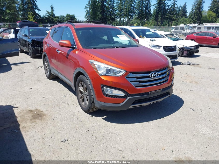 2013 Hyundai Santa fe VIN 5XYZUDLBXDG004587 IAAI salvage auction — NORMAL WEAR, Clear (Washington), sold $1,100 on 2026-07-29 (photo 1)