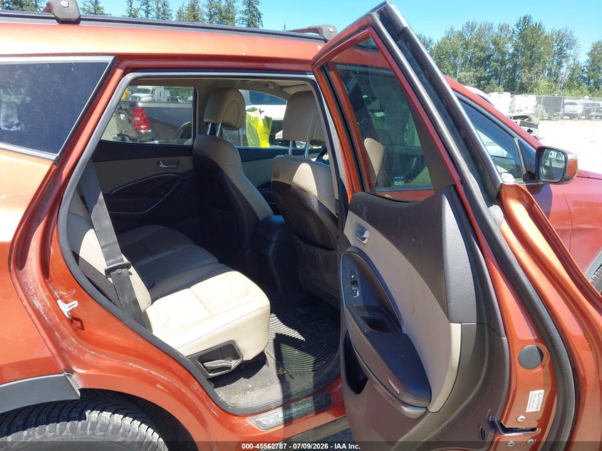 2013 Hyundai Santa fe VIN 5XYZUDLBXDG004587 IAAI salvage auction — NORMAL WEAR, Clear (Washington), sold $1,100 on 2026-07-29 (photo 8)
