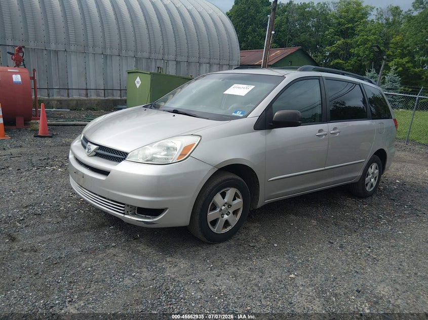 2004 Toyota Sienna VIN 5TDZA23C14S042086 IAAI salvage auction — NORMAL WEAR, Clear (New Jersey), sold $1,150 on 2026-07-09 (photo 2)