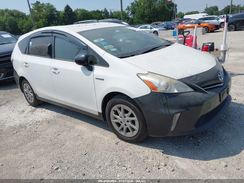 2013 Toyota Prius v VIN JTDZN3EU1D3222539 IAAI salvage auction — NORMAL WEAR, Clear (Illinois), sold $650 on 2026-07-28 (photo 1)