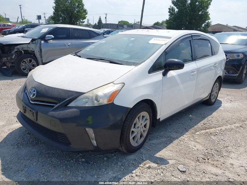 2013 Toyota Prius v VIN JTDZN3EU1D3222539 IAAI salvage auction — NORMAL WEAR, Clear (Illinois), sold $650 on 2026-07-28 (photo 2)