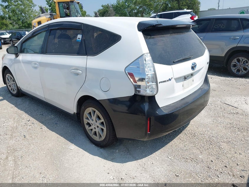 2013 Toyota Prius v VIN JTDZN3EU1D3222539 IAAI salvage auction — NORMAL WEAR, Clear (Illinois), sold $650 on 2026-07-28 (photo 3)