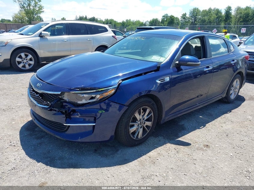 2018 Kia Optima VIN 5XXGT4L33JG223331 IAAI salvage auction — FRONT END, Mv-907A (New York), sold $2,000 on 2026-07-26 (photo 2)