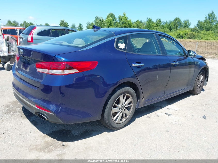 2018 Kia Optima VIN 5XXGT4L33JG223331 IAAI salvage auction — FRONT END, Mv-907A (New York), sold $2,000 on 2026-07-26 (photo 4)