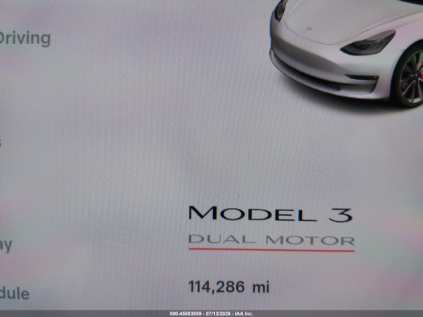 2018 Tesla Model 3 VIN 5YJ3E1EB2JF072643 IAAI salvage auction — SIDE, Salvage Title, sold $5,600 on 2026-07-25 (photo 7)