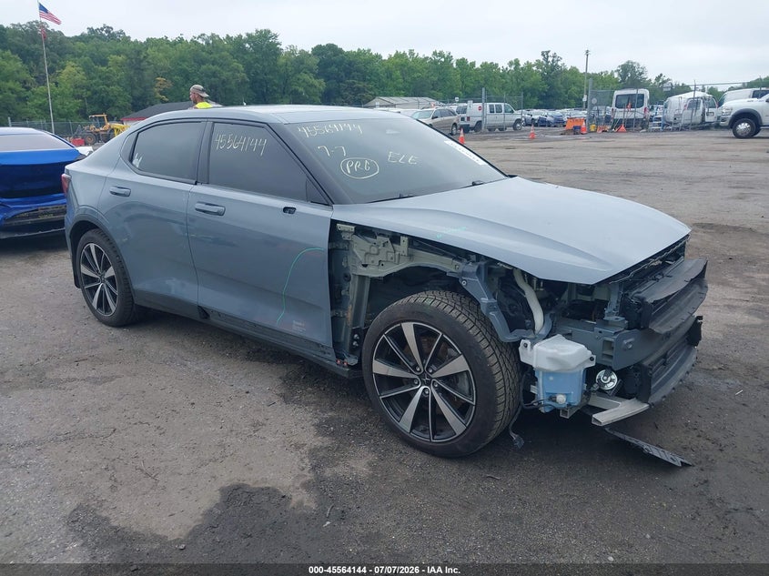 2022 Polestar 2 VIN LPSED3KA3NL058362 IAAI salvage auction — FRONT END, Salvage - Greater Than 75% (Maryland), sold $6,900 on 2026-08-01 (photo 1)
