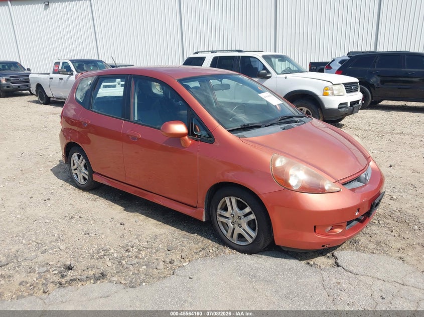 2007 Honda Fit VIN JHMGD38637S055505 IAAI salvage auction — NORMAL WEAR, Repossession Paperwork (Georgia), sold $25 on 2026-07-30 (photo 1)