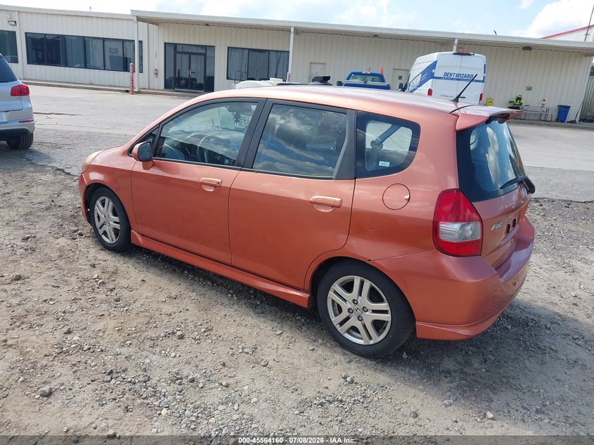 2007 Honda Fit VIN JHMGD38637S055505 IAAI salvage auction — NORMAL WEAR, Repossession Paperwork (Georgia), sold $25 on 2026-07-30 (photo 3)