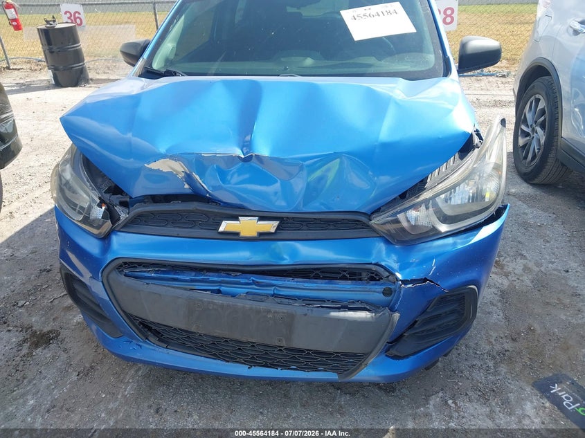2017 Chevrolet Spark VIN KL8CB6SAXHC811601 IAAI salvage auction — FRONT END, Salvage (Texas), sold $1,000 on 2026-07-19 (photo 6)