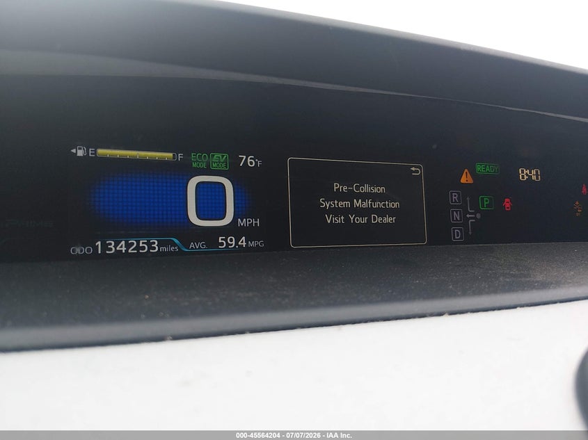 2017 Toyota Prius VIN JTDKARFP6H3001470 IAAI salvage auction — FRONT END, Salvage - Greater Than 75% (Maryland), sold $3,650 on 2026-07-25 (photo 7)