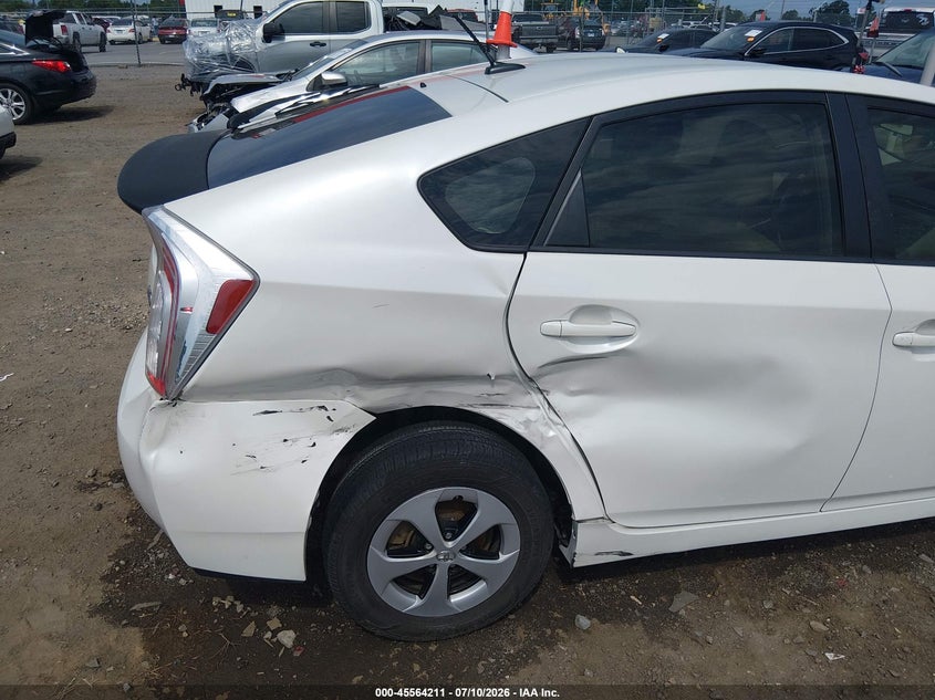 2013 Toyota Prius VIN JTDKN3DU4D1720930 IAAI salvage auction — RIGHT SIDE, Salvage (Arkansas), sold $2,050 on 2026-07-29 (photo 6)