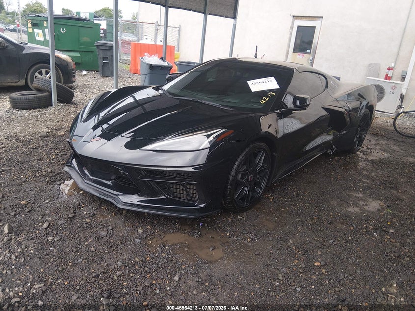 2022 Chevrolet Corvette VIN 1G1YB2D48N5115907 IAAI salvage auction — LEFT SIDE, Salvage Title, sold $40,225 on 2026-08-27 (photo 2)