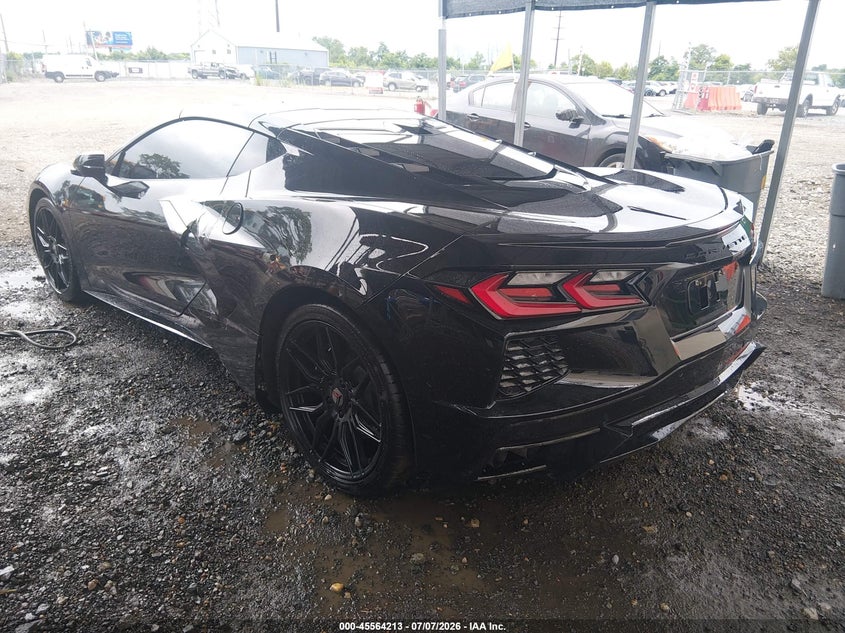 2022 Chevrolet Corvette VIN 1G1YB2D48N5115907 IAAI salvage auction — LEFT SIDE, Salvage Title, sold $40,225 on 2026-08-27 (photo 3)