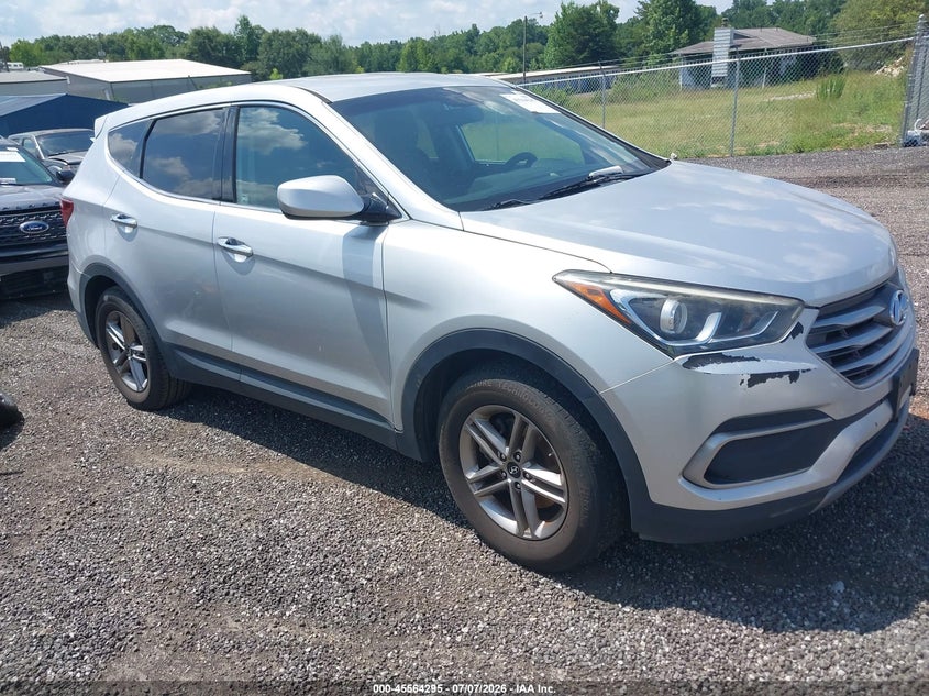 2018 Hyundai Santa fe VIN 5XYZTDLB0JG527132 IAAI salvage auction — UNKNOWN, Clear (South Carolina), sold $3,350 on 2026-07-14 (photo 1)