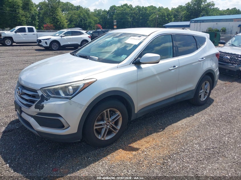 2018 Hyundai Santa fe VIN 5XYZTDLB0JG527132 IAAI salvage auction — UNKNOWN, Clear (South Carolina), sold $3,350 on 2026-07-14 (photo 2)