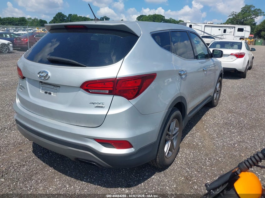 2018 Hyundai Santa fe VIN 5XYZTDLB0JG527132 IAAI salvage auction — UNKNOWN, Clear (South Carolina), sold $3,350 on 2026-07-14 (photo 4)