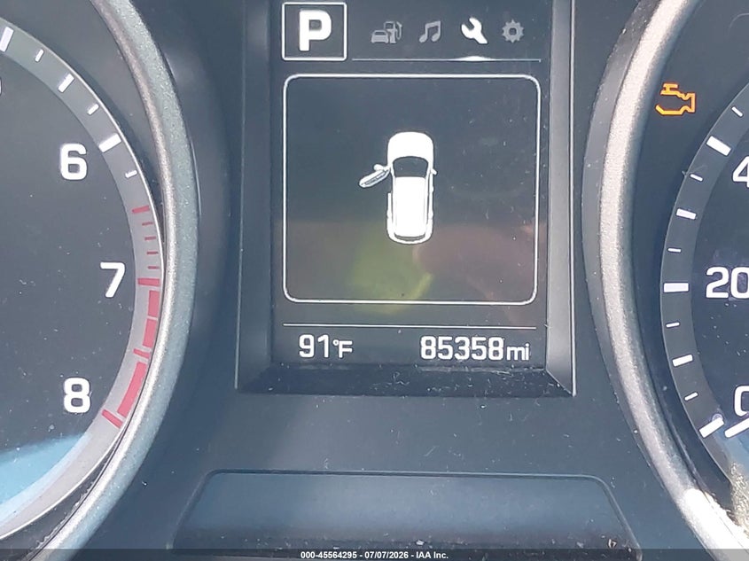 2018 Hyundai Santa fe VIN 5XYZTDLB0JG527132 IAAI salvage auction — UNKNOWN, Clear (South Carolina), sold $3,350 on 2026-07-14 (photo 7)