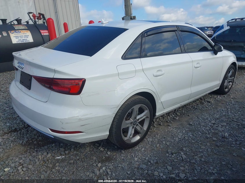 2018 Audi A3 VIN WAUAUHFF8J1072253 IAAI salvage auction — RIGHT REAR, Salvage (Tennessee), sold $2,200 on 2026-08-01 (photo 4)