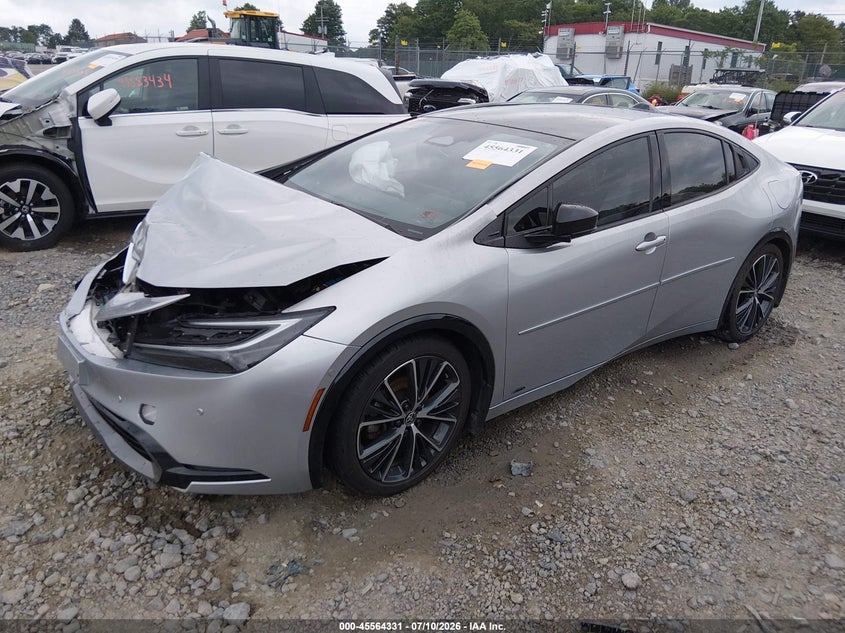 2024 Toyota Prius VIN JTDADABU3R3009513 IAAI salvage auction — FRONT END, Salvage Title, sold $7,000 on 2026-08-19 (photo 2)