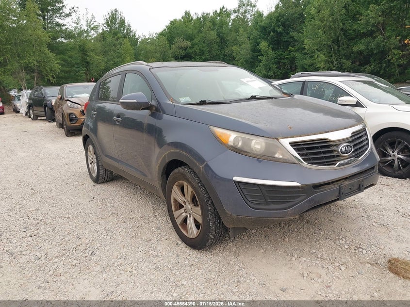 2012 Kia Sportage VIN KNDPB3A21C7263328 IAAI salvage auction — NORMAL WEAR, Clear (Massachusetts), sold $50 on 2026-07-21 (photo 1)
