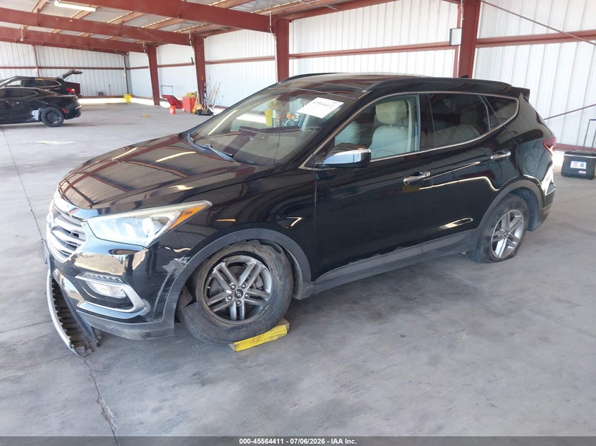 2017 Hyundai Santa fe VIN 5XYZU3LB2HG407205 IAAI salvage auction — NORMAL WEAR, Salvage Title, sold $1,625 on 2026-07-21 (photo 2)