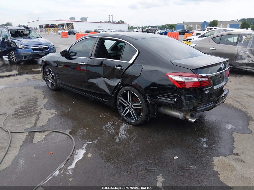 2017 Honda Accord VIN 1HGCR2F17HA090530 IAAI salvage auction — SIDE, Salvage Title, sold $3,850 on 2026-08-01 (photo 3)